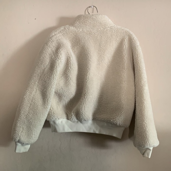 Babaton Aritzia Antic Sherpa Bomber Jacket Size Medium - Picture 5 of 8